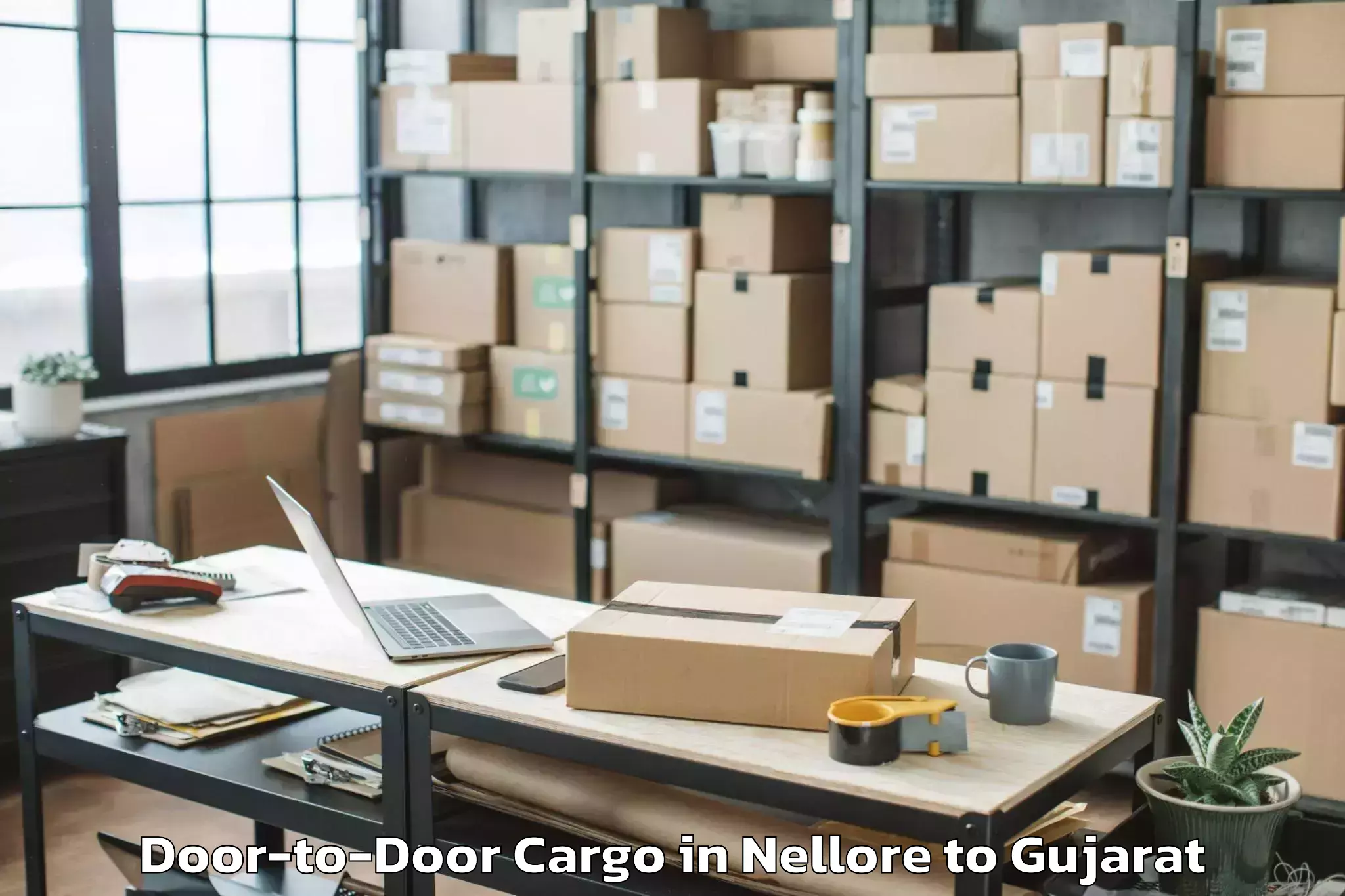 Top Nellore to Modasa Door To Door Cargo Available